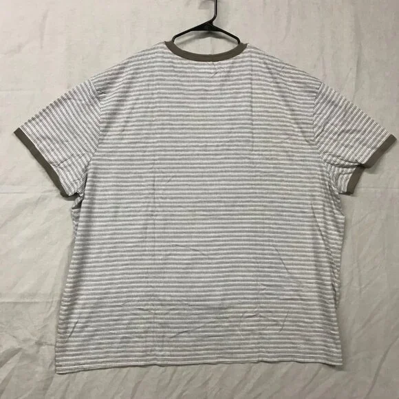 | Set of 12 Goodfellow & Co Mens 4XL Brown Short Sleeve Crew Neck T-Shirt Stripe - Picture 9 of 12